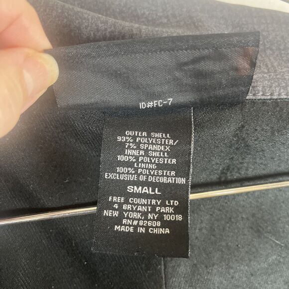 Free Country Men's Softshell Jacket Full Zip Lined All-Weather Gray Size S - Picture 6 of 6